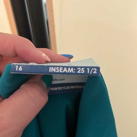 Ladies Blue Sol wide leg trousers size 16 - Picture 6 of 8